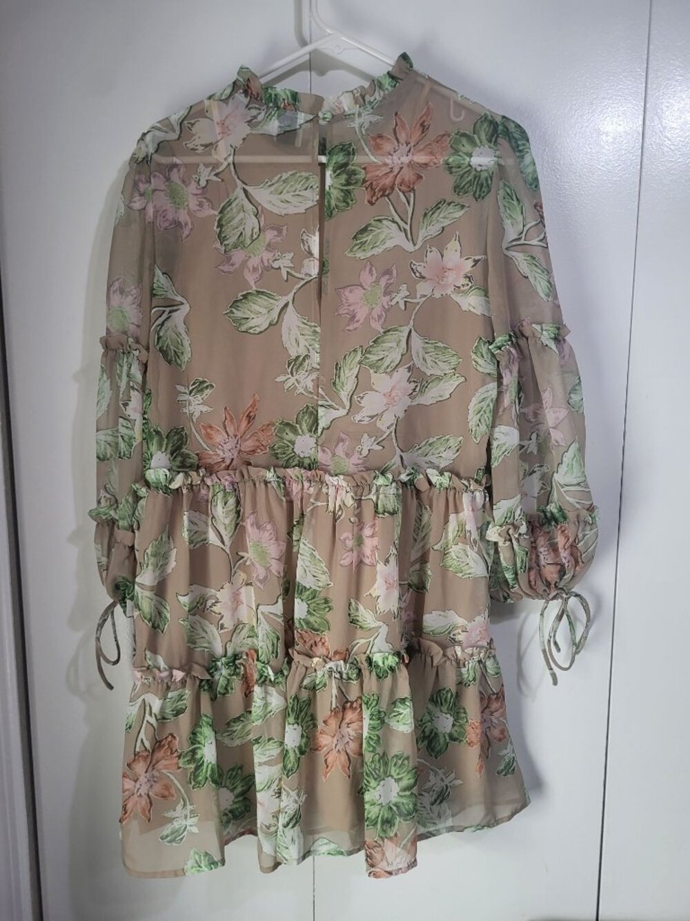 Princess Polly Eden Bloom Mini Dress Size 6 Floral Fairy Boho Wedding Guest - Picture 2 of 9